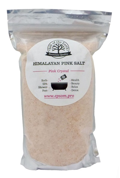 Гималайская розовая соль для ванны Salt of the Earth, мелкая 1кг